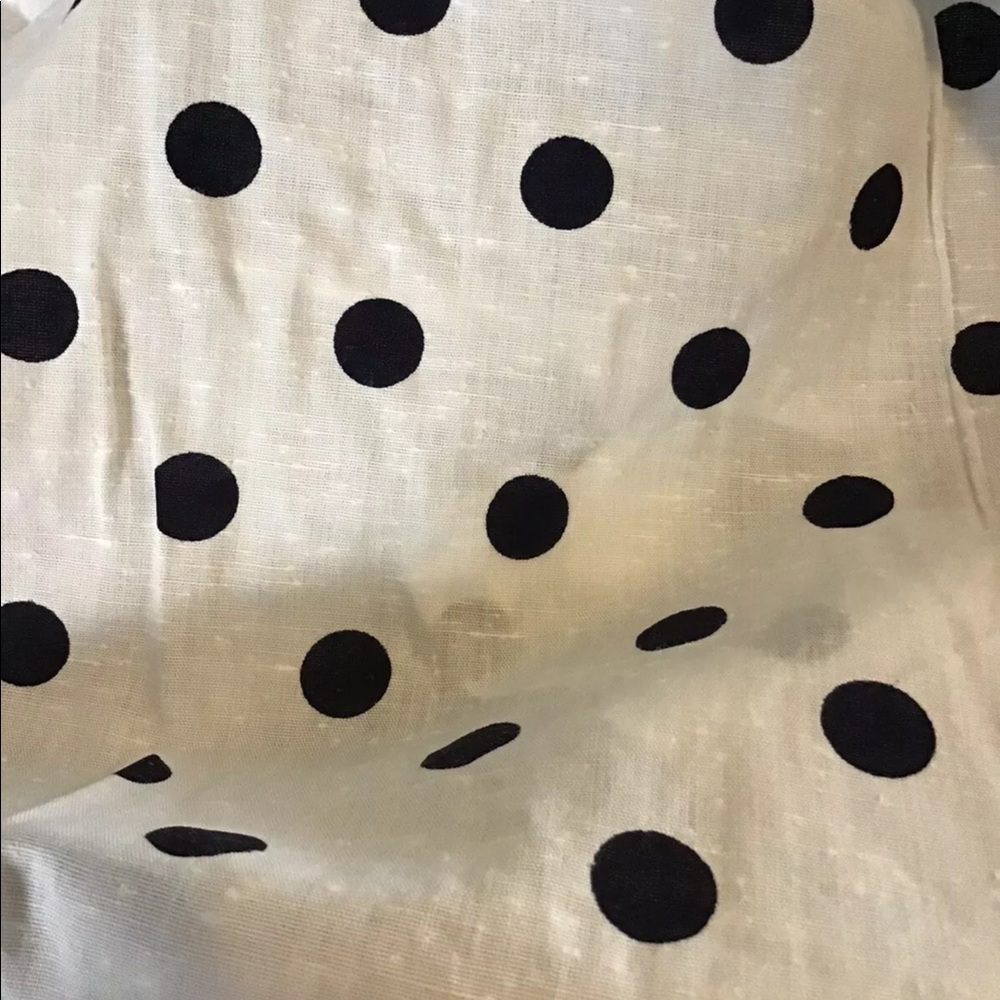 BLACK Polka Dot Wamsutta OTC Cotton Fabric